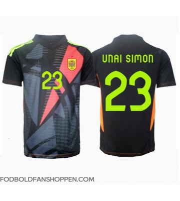 Spanien Unai Simon #23 Målmand Udebanetrøje EM 2024 Kortærmet